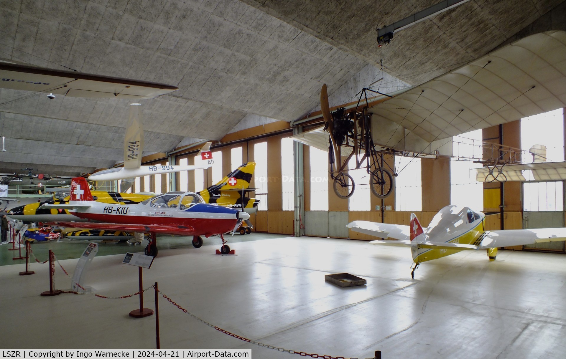 St. Gallen-Altenrhein Airport, Altenrhein Switzerland (LSZR) - inside the hangar of the FFA Museum at St.Gallen-Altenrhein airport