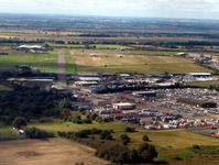 Sandtoft Airfield - The Car Storage Depot makes this an easy airfield to find - by Terry Fletcher