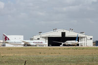 Fort Worth Meacham International Airport (FTW) - Two Boeing 787's at the paint hangar - Meacham Field, Fort Worth, TX  - by Zane Adams