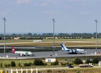 Leipzig/Halle Airport, Leipzig/Halle Germany (EDDP) - View over apron 3 to inbound traffic on rwy 26R.... - by Holger Zengler