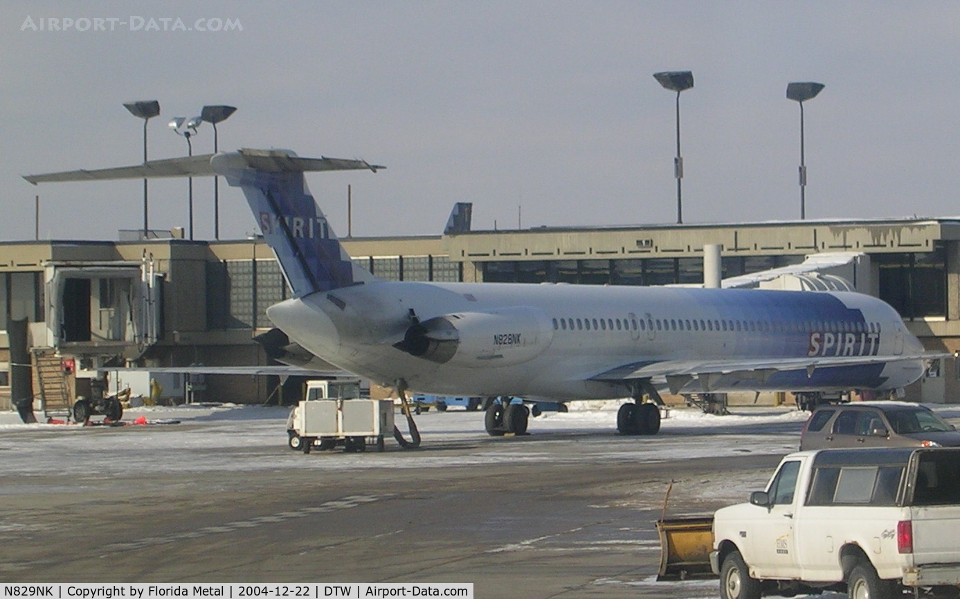 N829NK, 1990 McDonnell Douglas MD-82 (DC-9-82) C/N 49931, Spirit MD-80