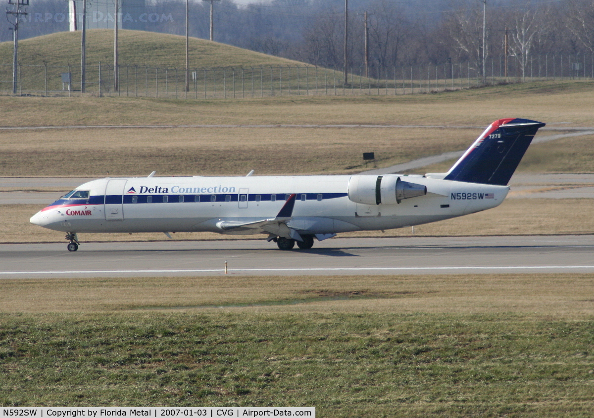 N592SW, 1998 Bombardier CRJ-100ER (CL-600-2B19) C/N 7279, Comair