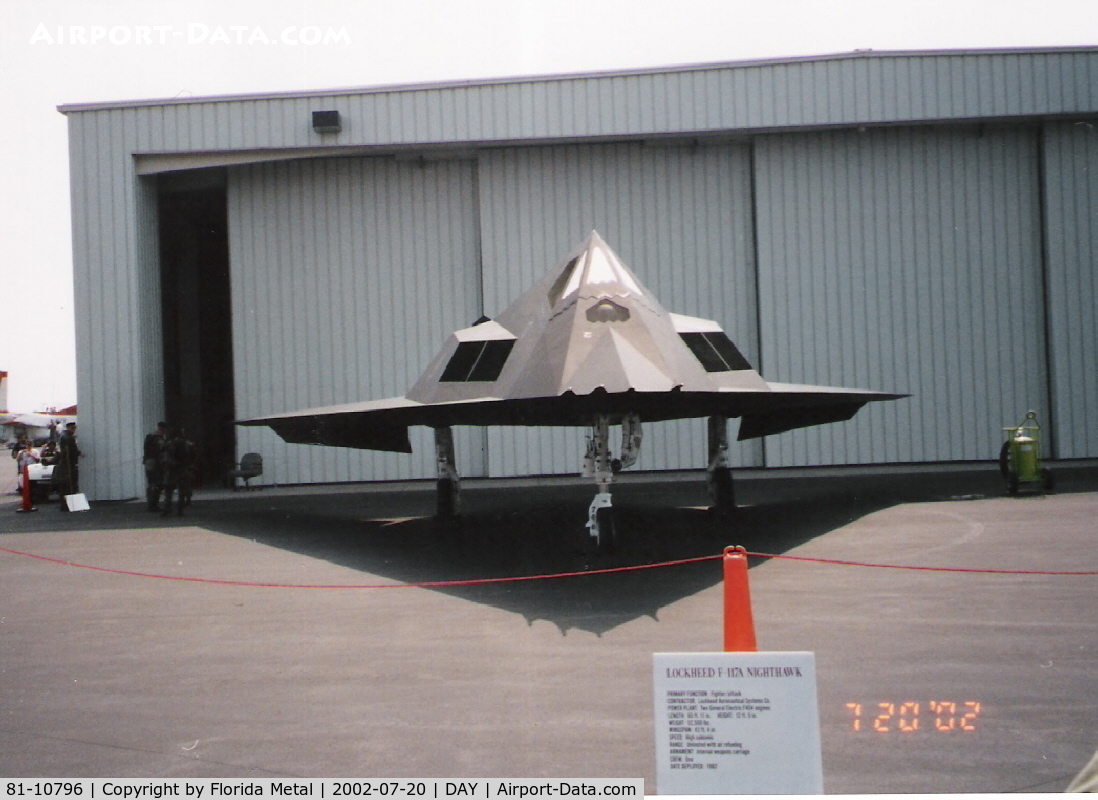 81-10796, 1981 Lockheed F-117A Nighthawk C/N A.4021, F-117 - thanks to Peter Nicholson for id'ing it and Glenn Chatfield for building the profile.