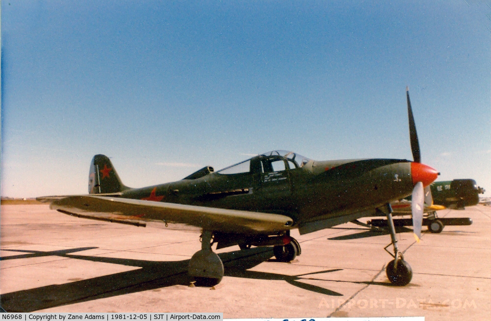 N6968, 1943 Bell P-39Q Airacobra C/N 219597, On the ramp at San Angelo