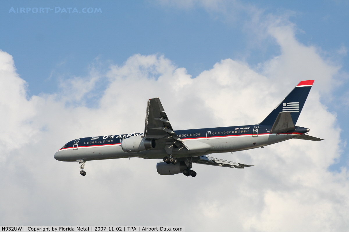 N932UW, 1993 Boeing 757-2B7 C/N 27198, US Airways