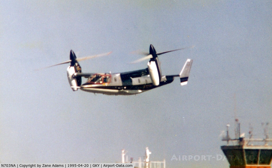 N703NA, 1979 Bell 301 C/N 0002, At Arlington Municipal