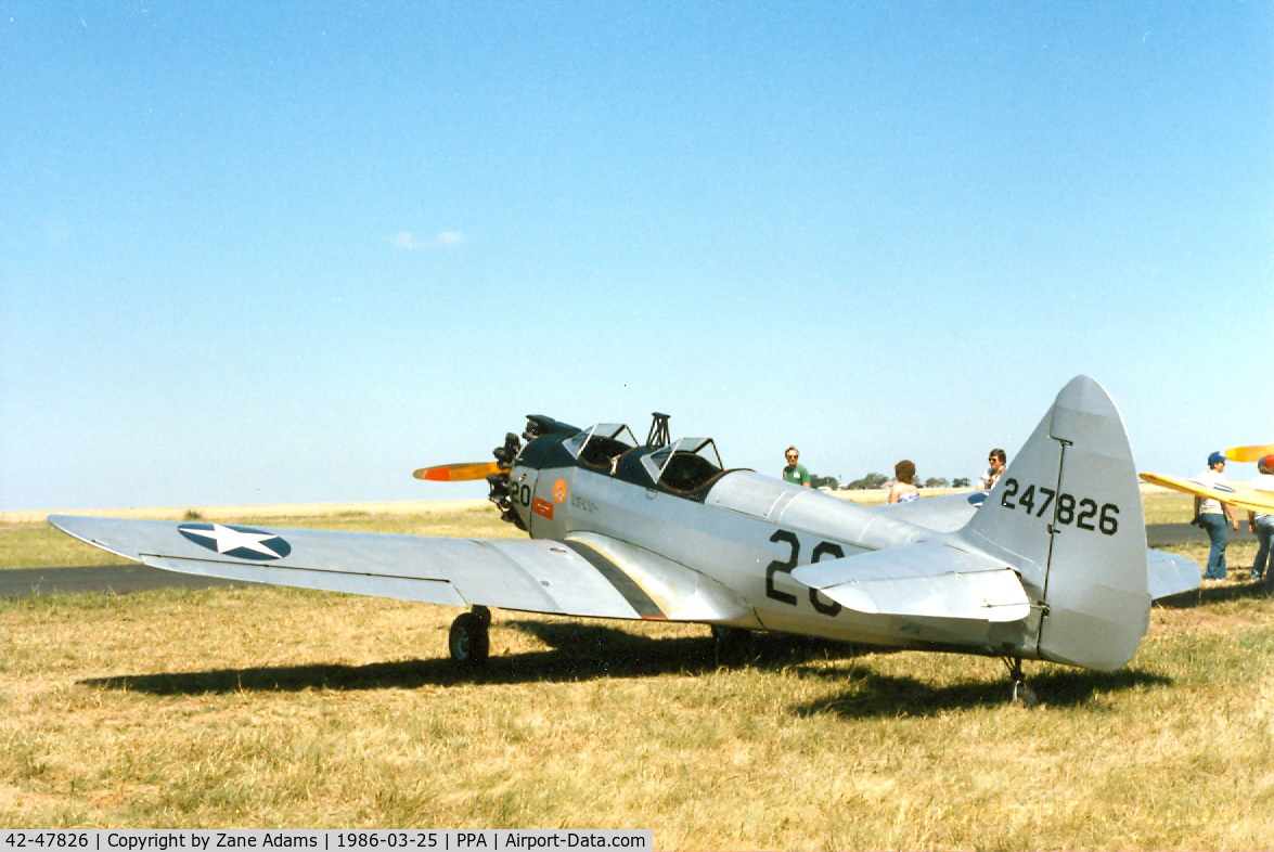 42-47826, 1942 Aeronca PT-23-AE C/N 3952, At Pampa Airshow 1986