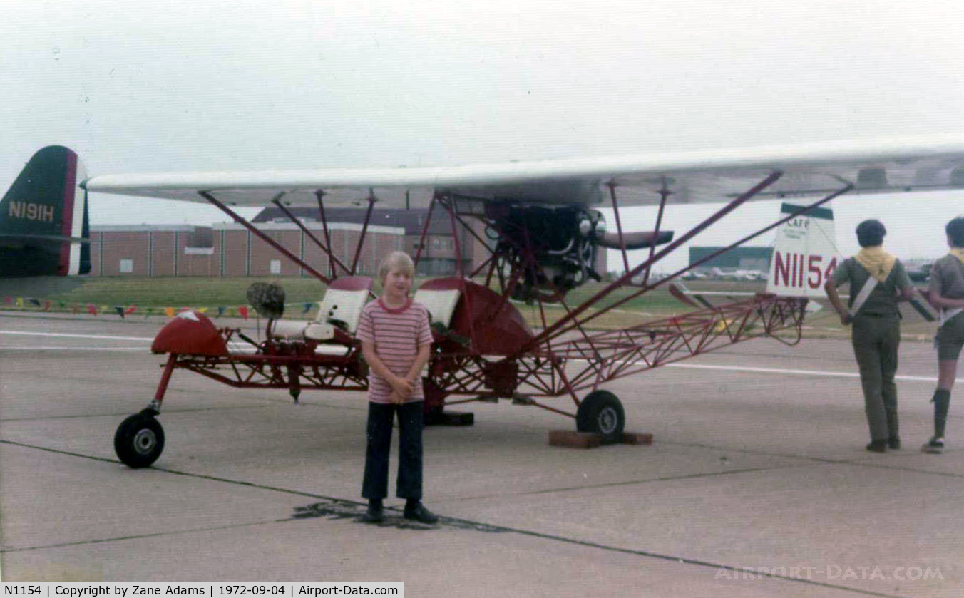 N1154, 1968 Breezy RLU-1 C/N 1, Breezy at Great Southwest Airport Airshow, Ft. Worth, TX - taken by my father (That's me)