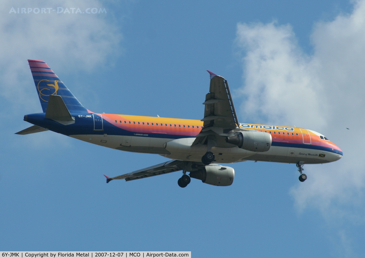 6Y-JMK, 2003 Airbus A320-214 C/N 2048, Air Jamaica