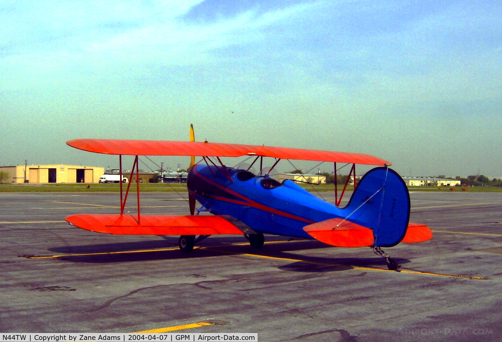 N44TW, 1988 Great Lakes 2T-1A Sport Trainer C/N 7215-N-617, At Grand Pairie Municipal