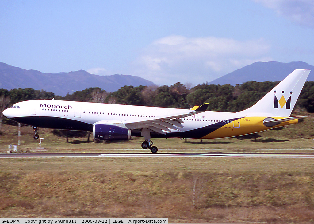 G-EOMA, 1999 Airbus A330-243 C/N 265, Landing rwy 20...