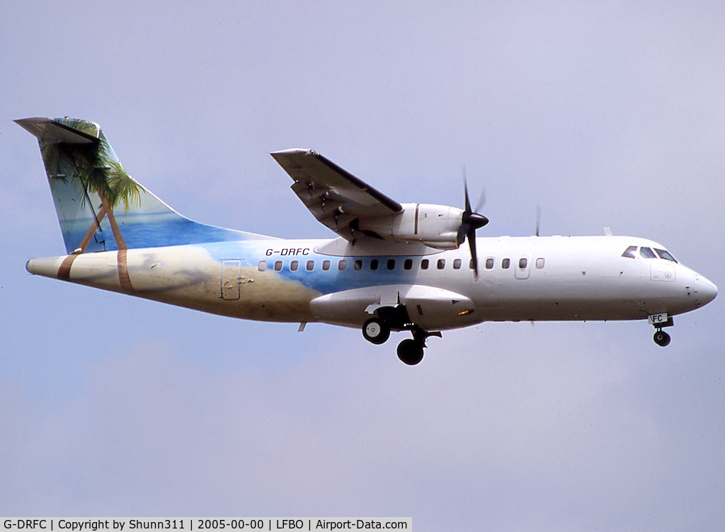 G-DRFC, 1986 ATR 42-300 C/N 007, Landing rwy 14R