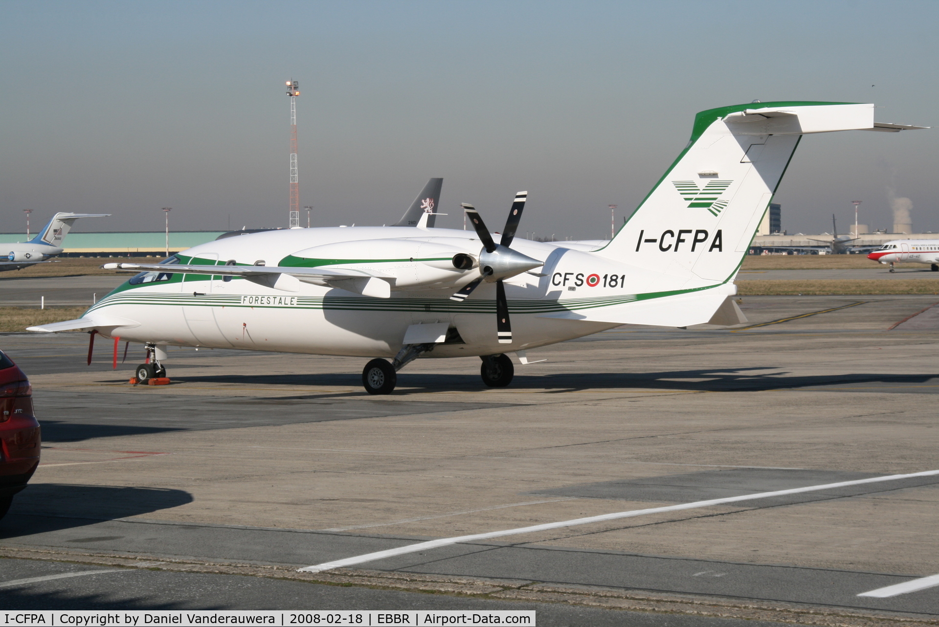 I-CFPA, Piaggio P-180AM  Avanti C/N 1094, parked on General Aviation apron
