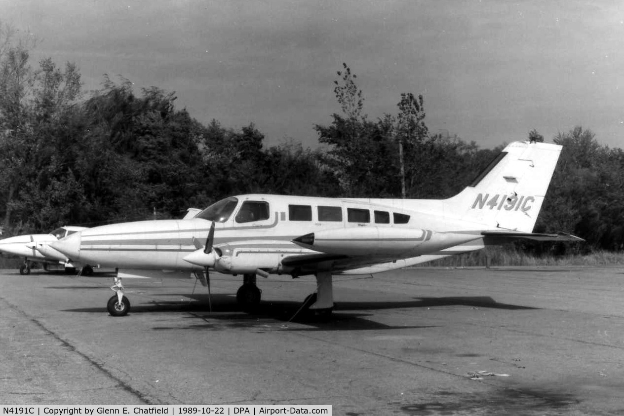 N4191C, 1975 Cessna 402B C/N 402B0870, Photo taken for aircraft recognition training.