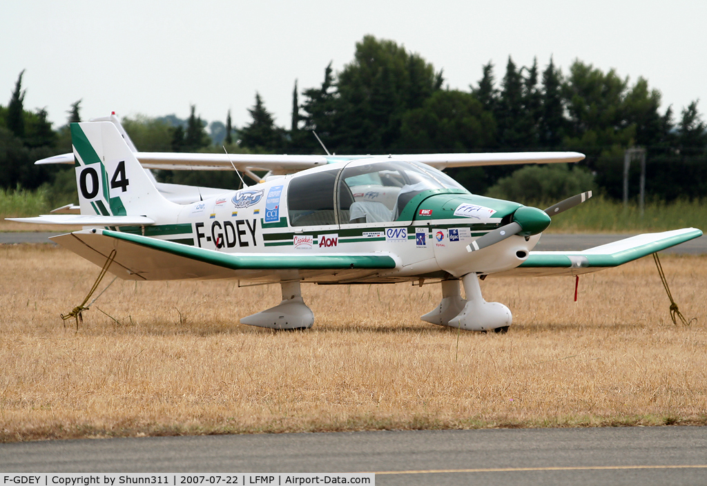 F-GDEY, Robin DR-400-120 C/N 1592, Parked here during Young Pilot Tour 2007...
