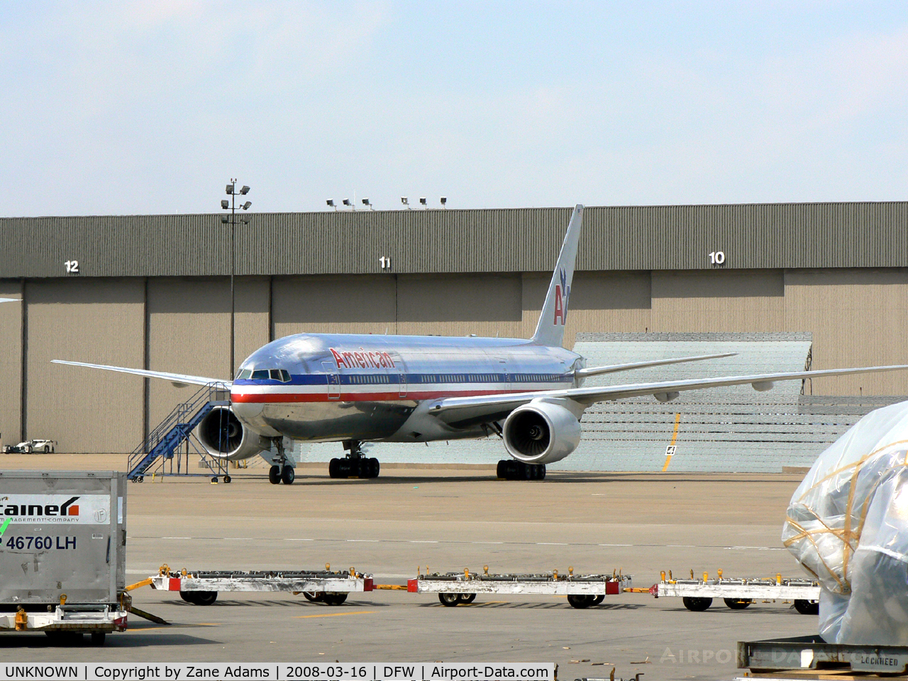 UNKNOWN, , American Airlines 777 at the west maintenance hanger.