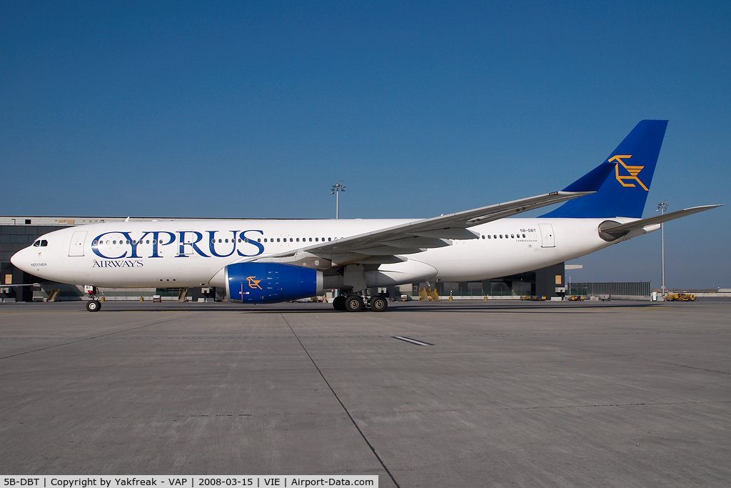5B-DBT, 2003 Airbus A330-243 C/N 526, Cyprus Airways Airbus 330-200