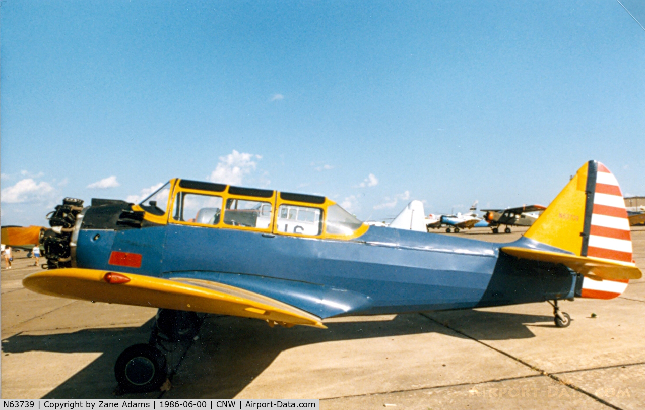 N63739, 1943 Fairchild (Aeronca) PT-23A Cornell C/N 1223AE, Texas Sesquicentennial Air Show 1986