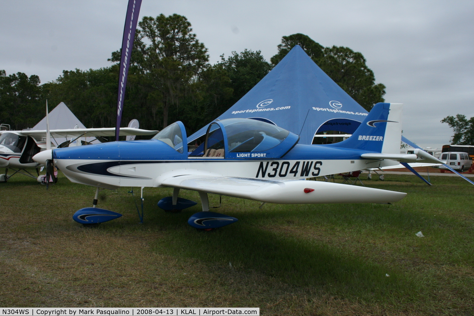 N304WS, 2008 Breezer Light Sport Aircraft C/N 007LSA, Breezer