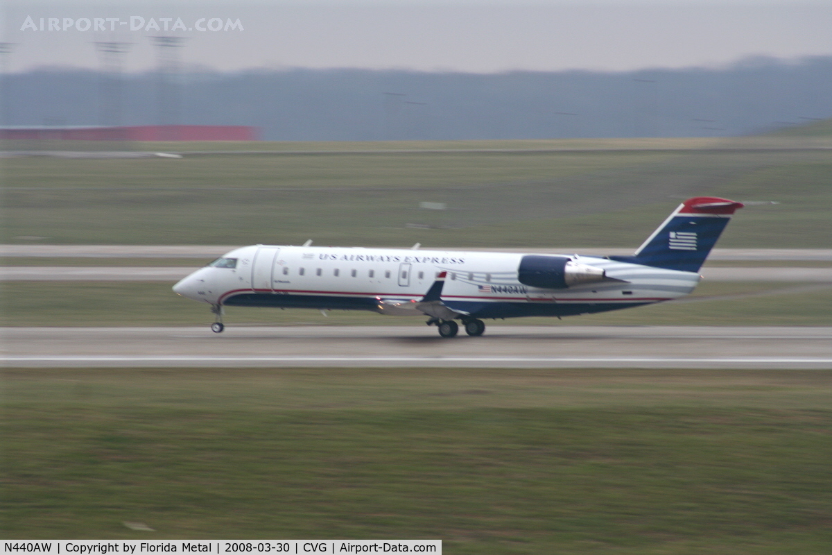 N440AW, 2003 Bombardier CRJ-200LR (CL-600-2B19) C/N 7766, USAirways Express CRJ-200