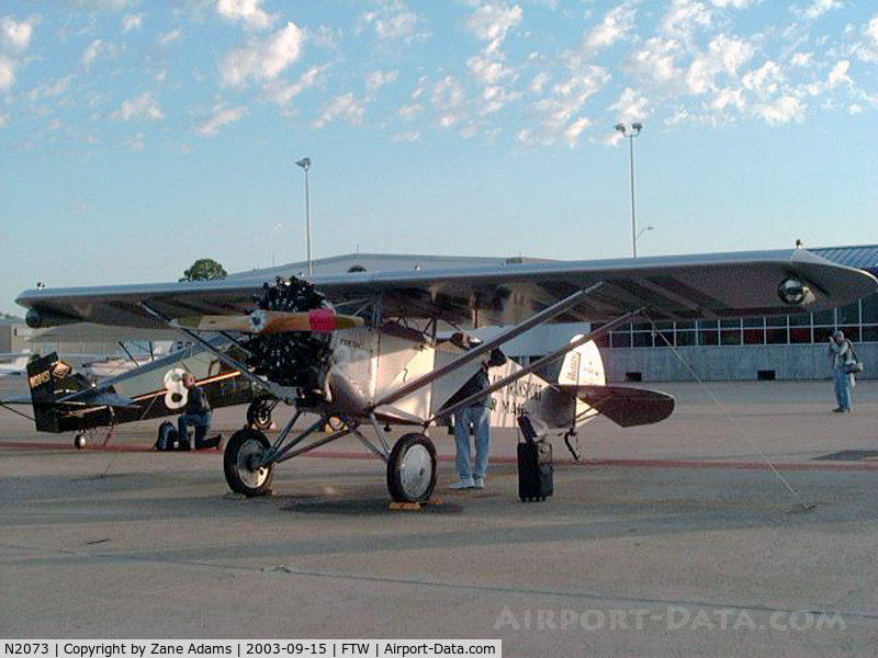 N2073, 1926 Ryan M-1 C/N 7, National Air Tour stop at Ft. Worth Meacham Field - 2003