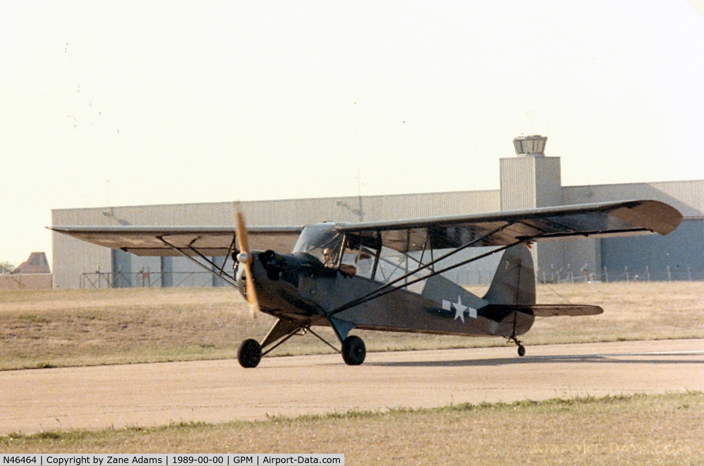 N46464, 1942 Aeronca 0-58B Grasshopper C/N 058B-6782, At Grand Prairie Municipal