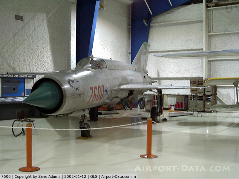 7600, 1975 Mikoyan-Gurevich MiG-21MF C/N 96007600, Mig 21 at Lone Star Flight Museum @ 2002