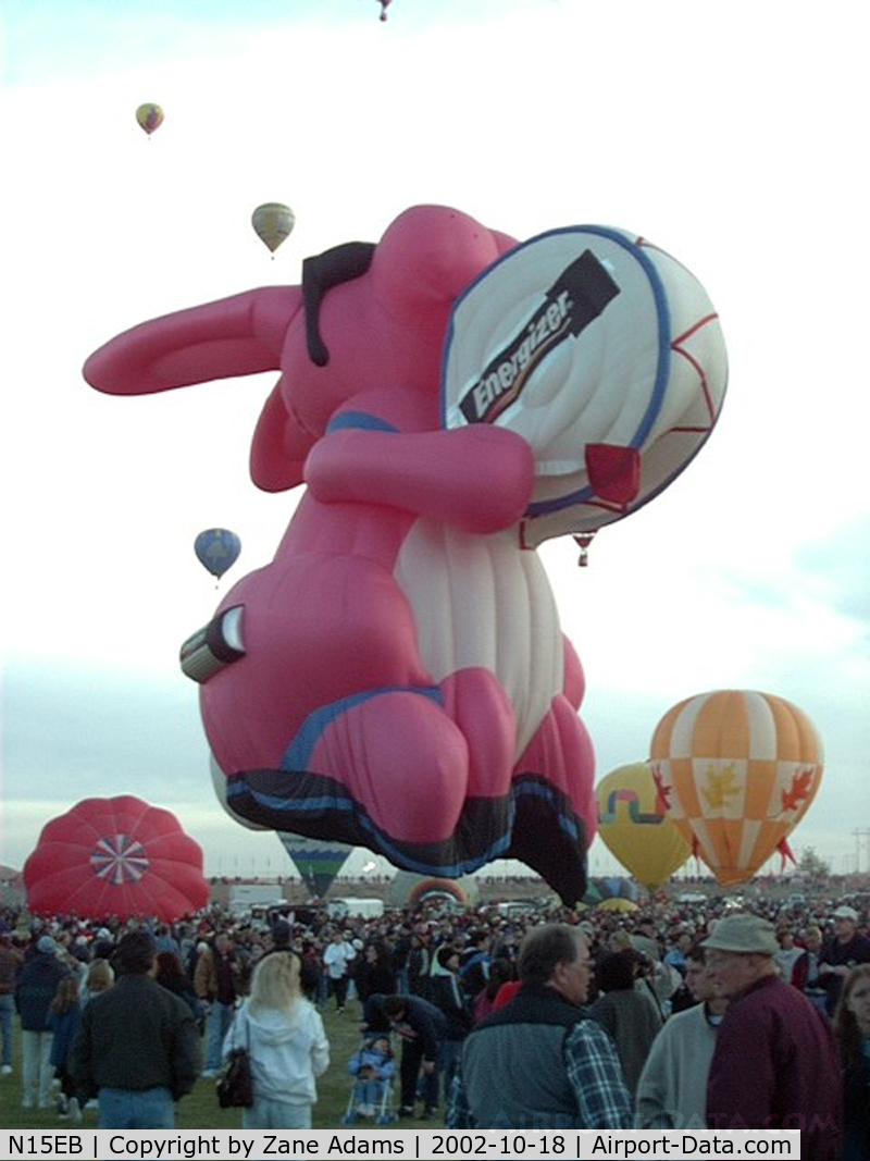 N15EB, 1999 Aerostar International Inc BUNY C/N BUNY-3002, Energizer Bunny Hot Air Balloon at 2002 Albuquerque Balloon Fiesta