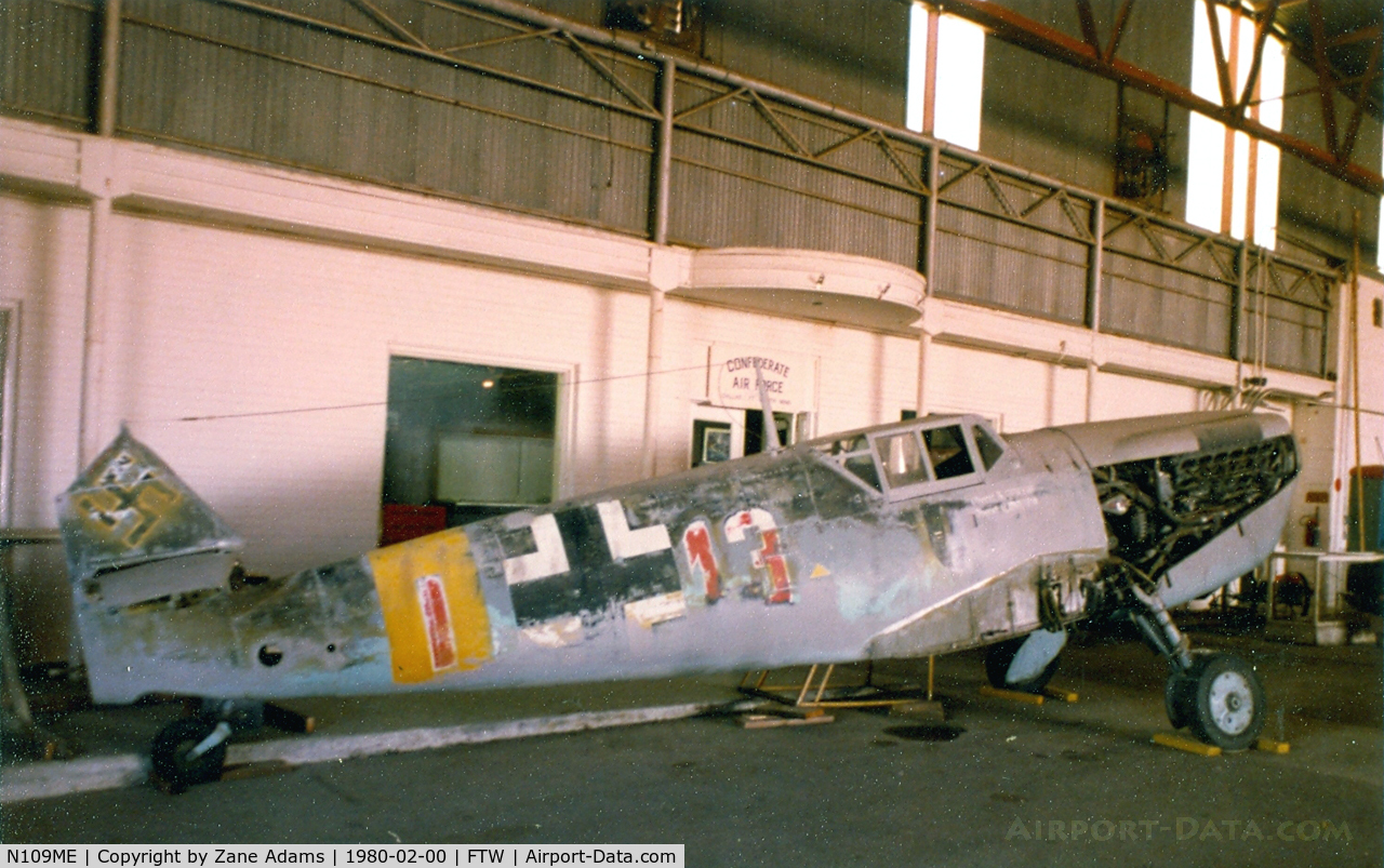 N109ME, Hispano HA-1112-M1L Buchon C/N 67, CAF Buchon (Spanish built Me-109) After returning from Europe for teh movie 