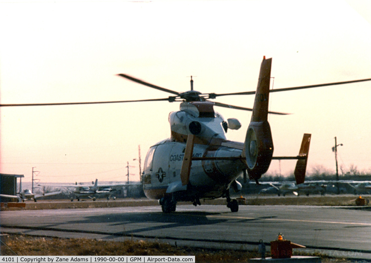 4101, 1980 Aérospatiale HH-65A Dolphin C/N 6002, Aerospatiale Dolphin used for USCG trials. At Grand Prairie, Aerospatiale Factory
