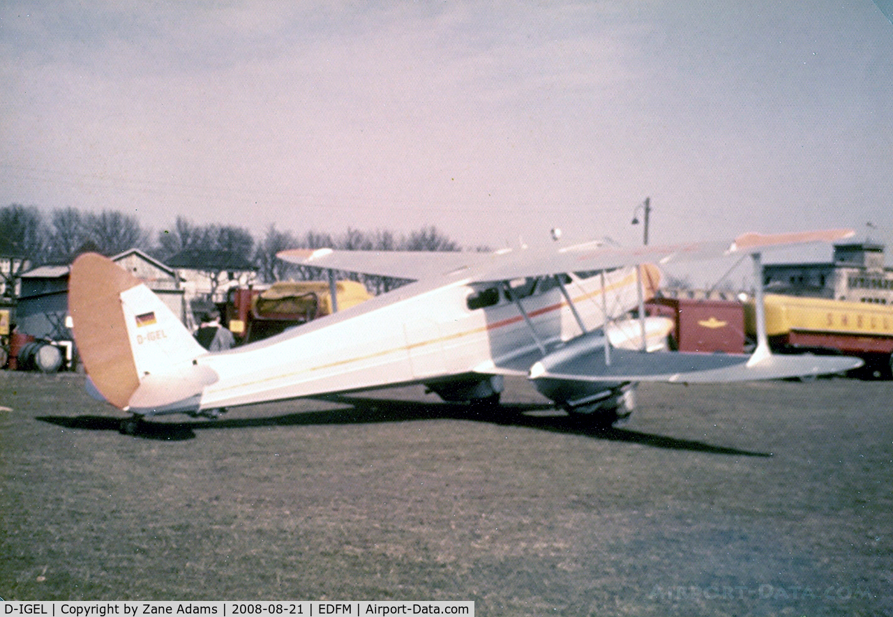 D-IGEL, De Havilland DH-89A Dragon Rapide C/N 6347, At Nueostheim, Germany @ 1961
