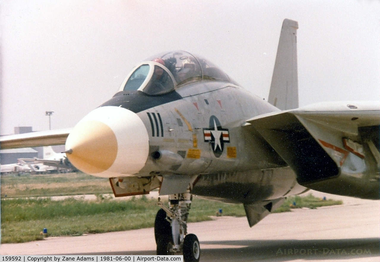 159592, Grumman F-14D Tomcat C/N 139, F-14D at the former Dallas Naval Air Station - Formerly an F-14A converted to D