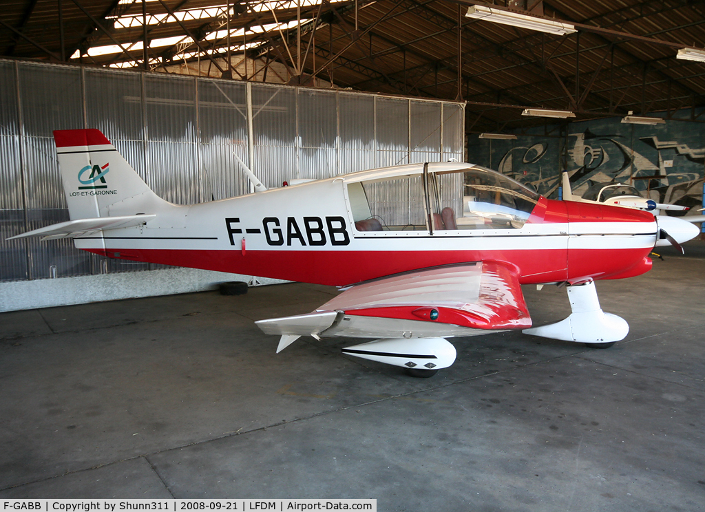 F-GABB, Robin DR-400-108  Dauphin 2+2 C/N 1114, Parked inside Airclub's hangar...