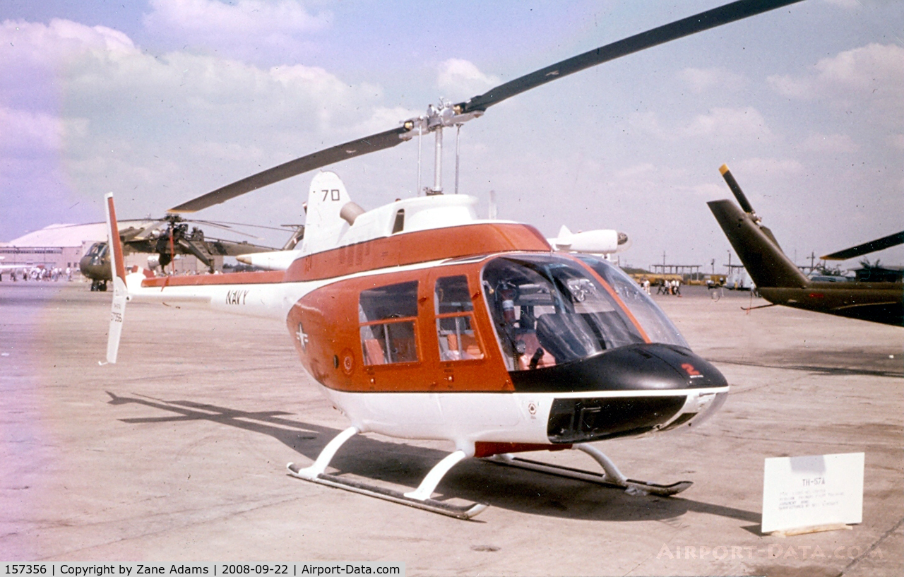 157356, Bell TH-57A Sea Ranger C/N 5002, At the former Dallas Naval Air Station - Grand Prairie, TX