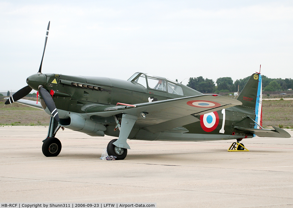 HB-RCF, 1942 Morane-Saulnier D-3801 (MS-412) C/N 194, On display before his show on Navy Open Day 2006