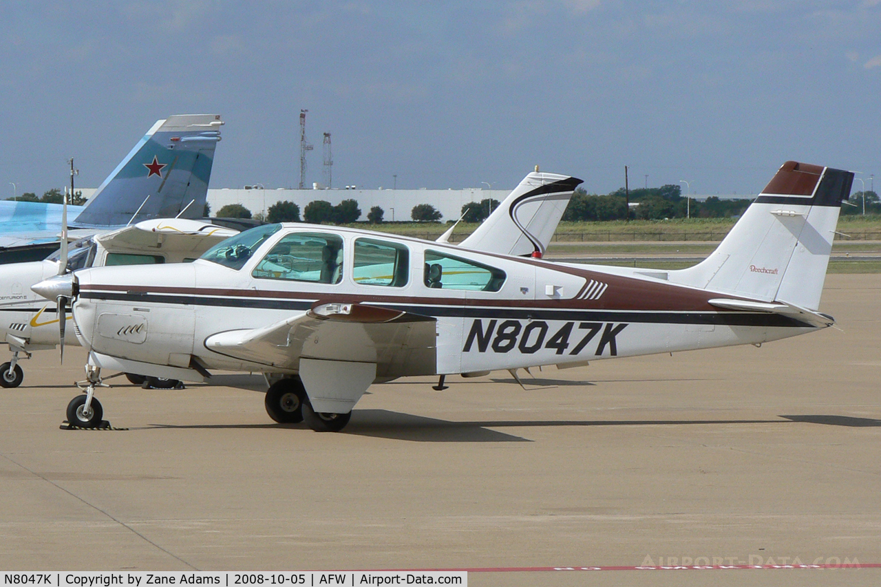 N8047K, 1992 Beech F33A Bonanza C/N CE-1648, At Alliance - Fort Worth