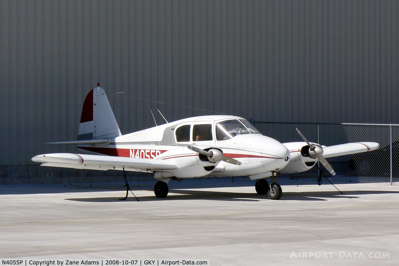 N4055P, 1958 Piper PA-23-160 Apache C/N 23-1532, At Arlington Municipal