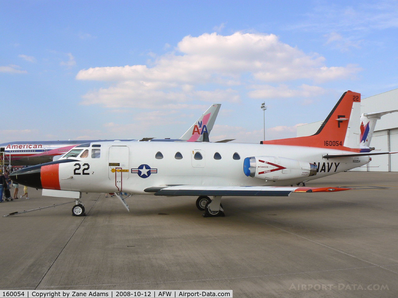160054, North American Rockwell CT-39G Sabreliner C/N 306-104, At the 2008 Alliance Airshow