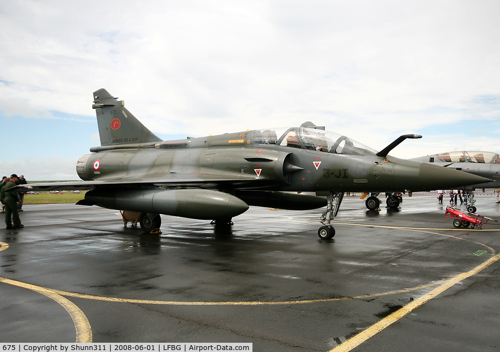675, Dassault Mirage 2000D C/N 549, Displayed during LFBG Airshow 2008