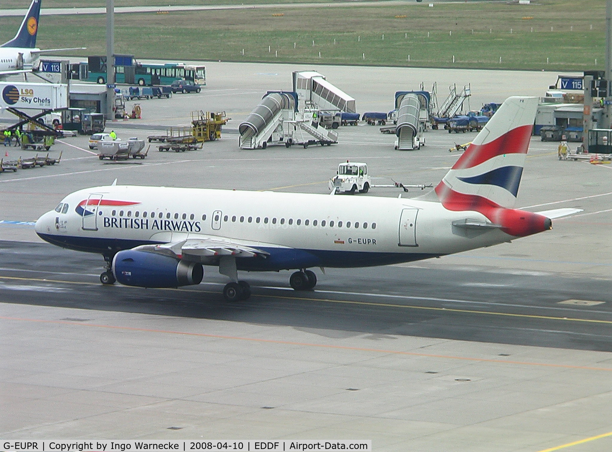 G-EUPR, 2000 Airbus A319-131 C/N 1329, Airbus A319 of British Airways at Frankfurt/Main Airport