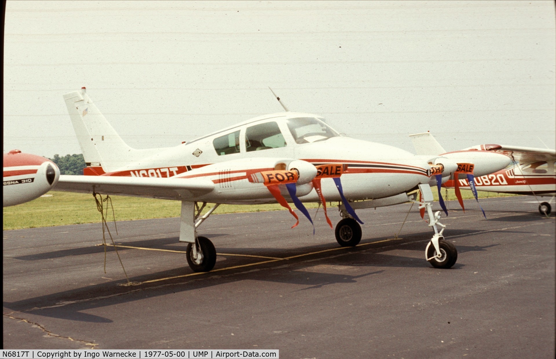 N6817T, 1960 Cessna 310D C/N 39117, Cessna 310D at Indianapolis Metropolitan Airport