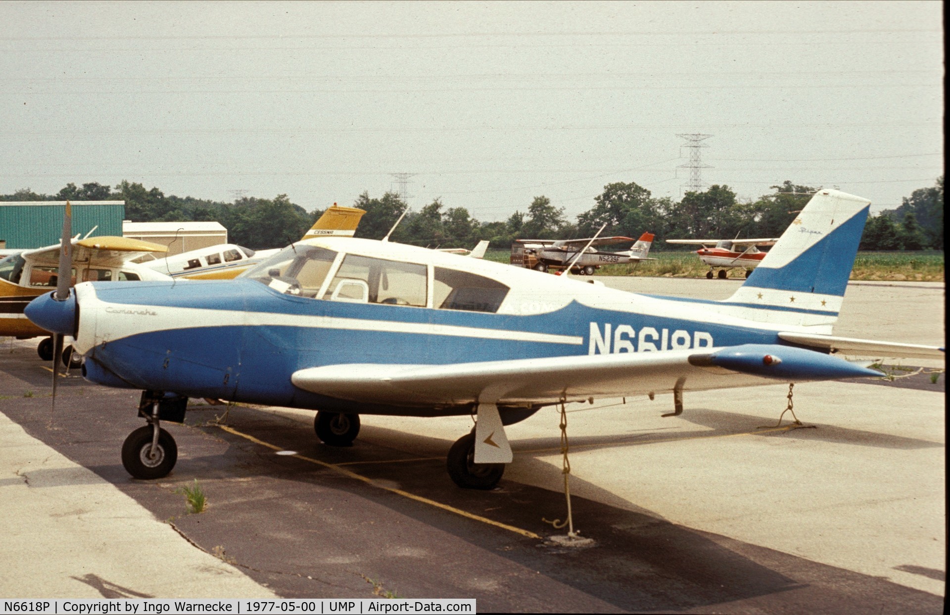 N6618P, 1960 Piper PA-24 C/N 24-1739, Piper PA-24 Comanche at Indianapolis Metropolitan Airport