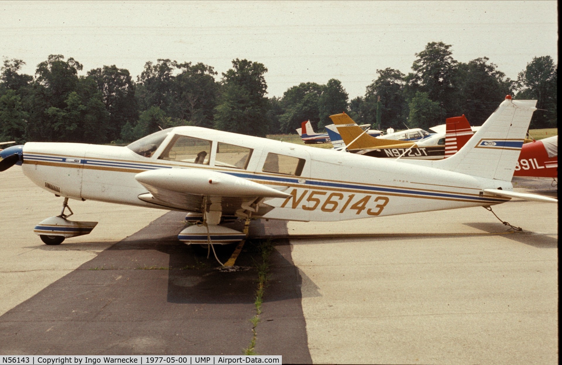 N56143, 1973 Piper PA-32-300 Cherokee Six Cherokee Six C/N 32-7340163, Piper PA-32-300 Cherokee Six at Indianapolis Metropolitan Airport