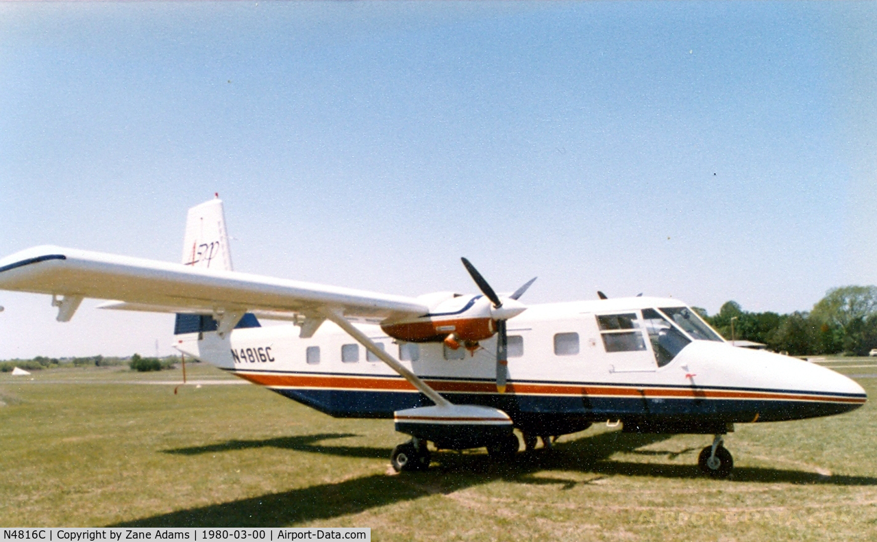 N4816C, GAF N24A Nomad C/N N24A-76FA, at the former Mangham Airport, North Richland Hills, TX