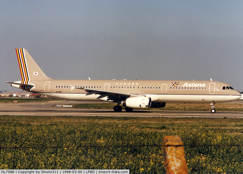 HL7588, 1998 Airbus A321-131 C/N 771, Arriving from flight test rwy 15R