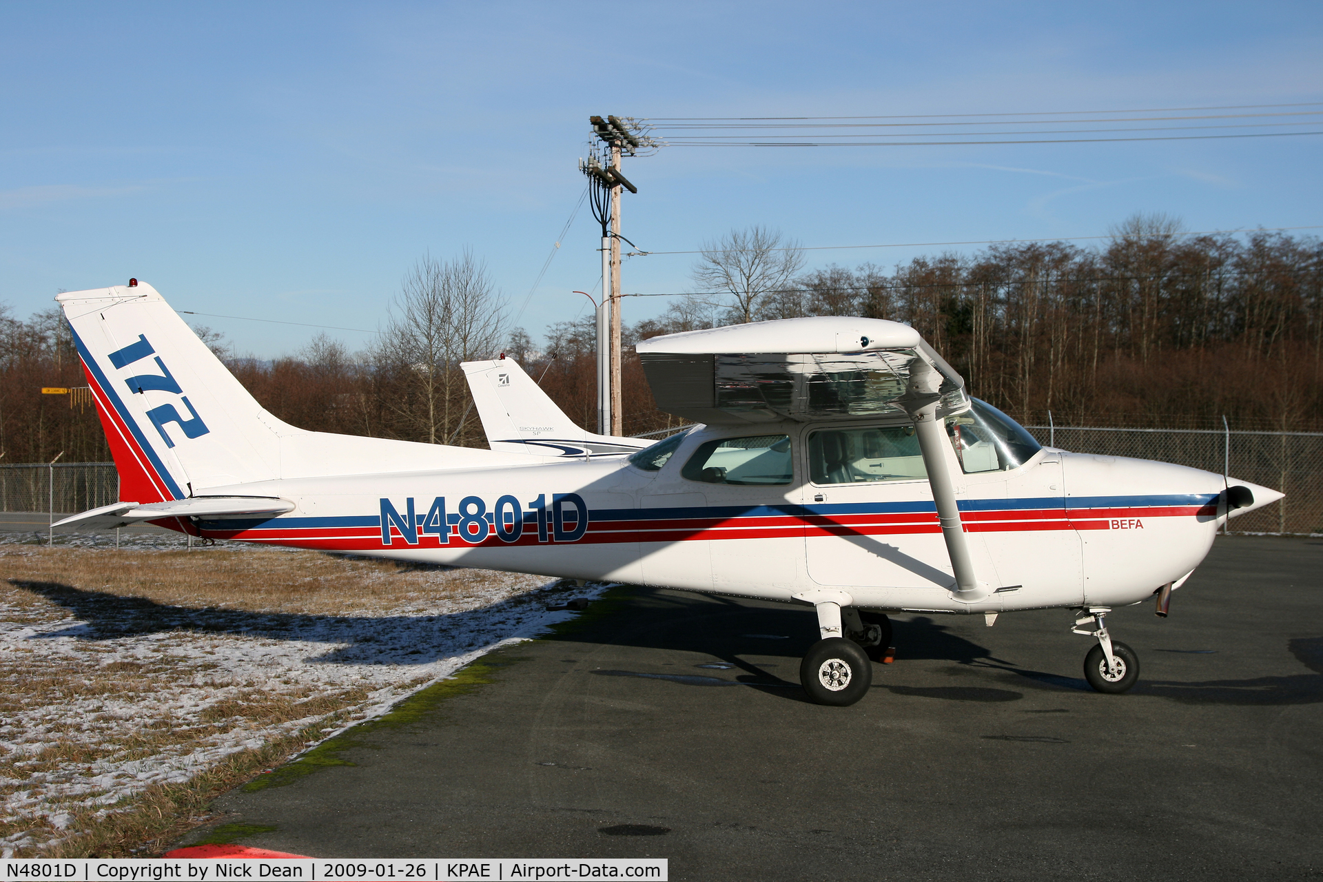 N4801D, 1979 Cessna 172N C/N 17272362, KPAE (BEFA Boeing employees flying association)