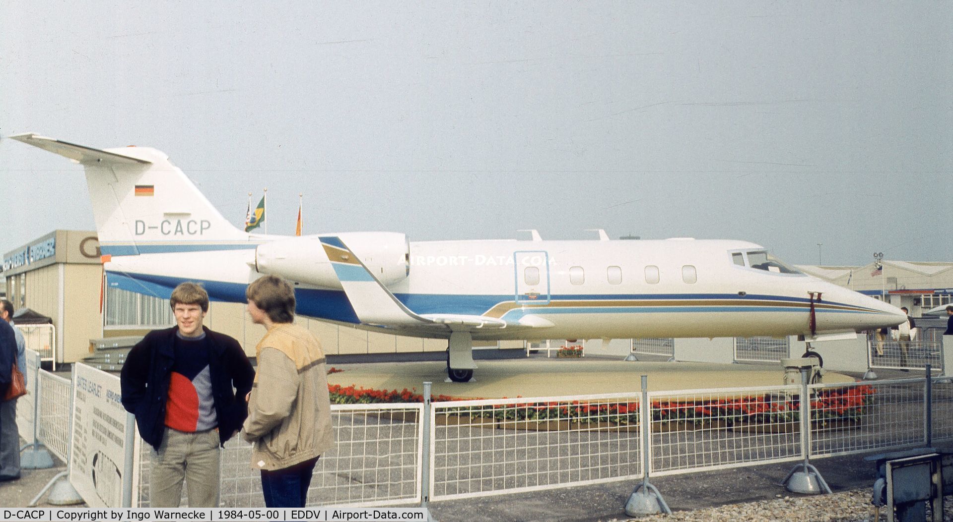 D-CACP, Gates Learjet 55 Longhorn C/N 086, Gates Learjet 55 at the ILA 1984, Hannover