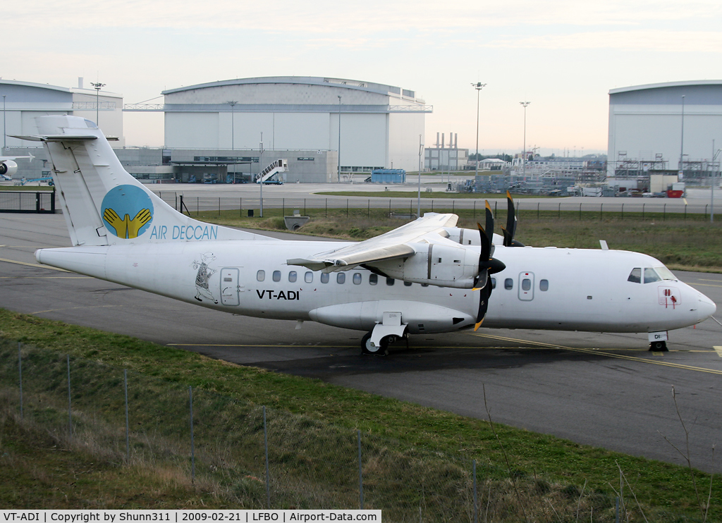 VT-ADI, 1996 ATR 42-500 C/N 503, Parked at Latecoere Aeroservices facility... probably end of lease !