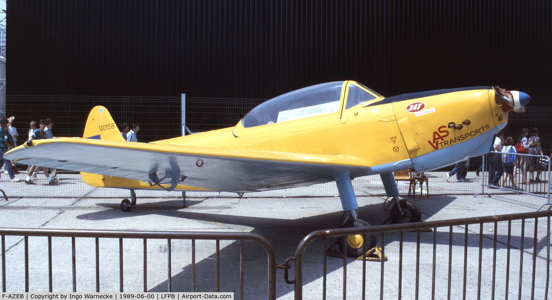 F-AZEB, Utva Aero-3F C/N 40156, UTVA 3F at Aerosalon Paris 1989