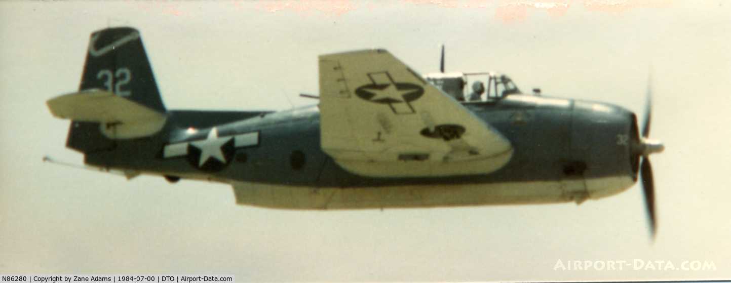 N86280, Grumman TBM-3E Avenger C/N 86280, At Denton Airshow 1984